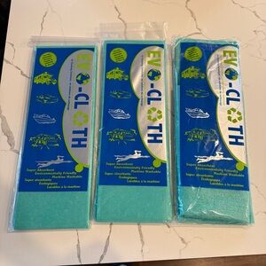 NWT Three Sets of Evo Cloth Chamois Sheets, 2 Sheets/Set, 27” x 20”